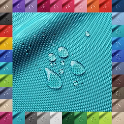 Patchhome Oxford Polyester Öko-Tex Gewebe Wasserdicht Polyesterstoff Meterware mit 160cm Breite reißfest und pflegeleicht (Türkis)