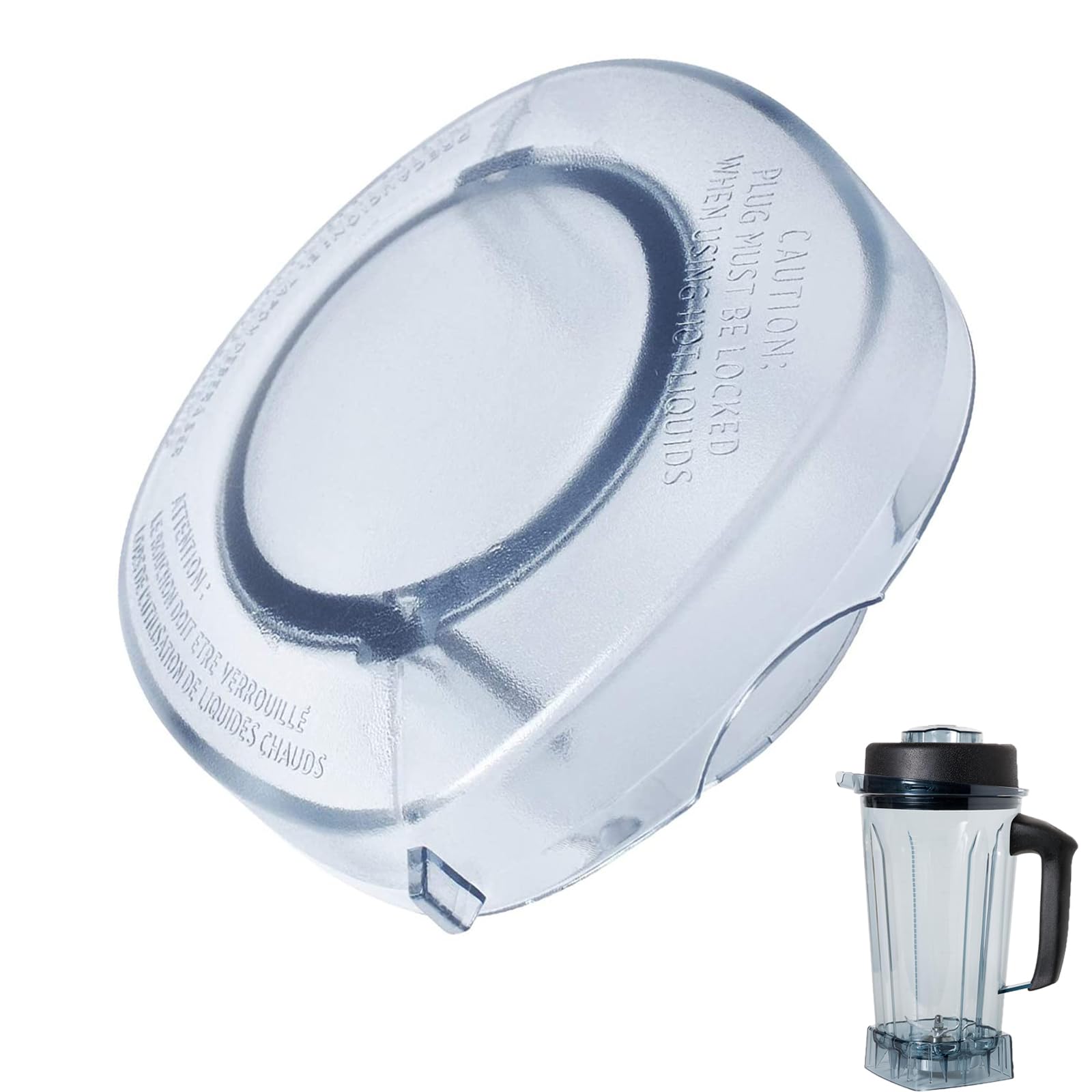 Plug Container Blender Replacement Parts for Vitamix-Lid Plug Fit Drink Machine 2 Speed, Vita Prep, Vita Prep 3, Xl High Profile 64-oz Container