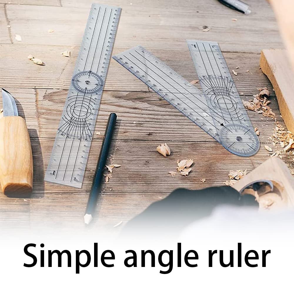 Goniometer-Set 5 Stück – 360° Winkelmesser Aus  Produktbild-Vorschau 5