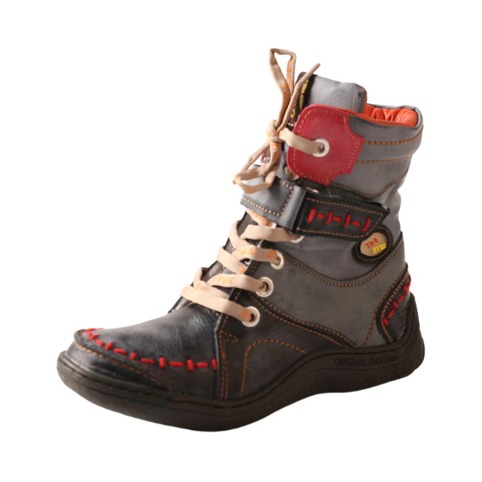 TMA EYES Damen Winter modische, neuartige, bequeme und warme Baumwollstiefel