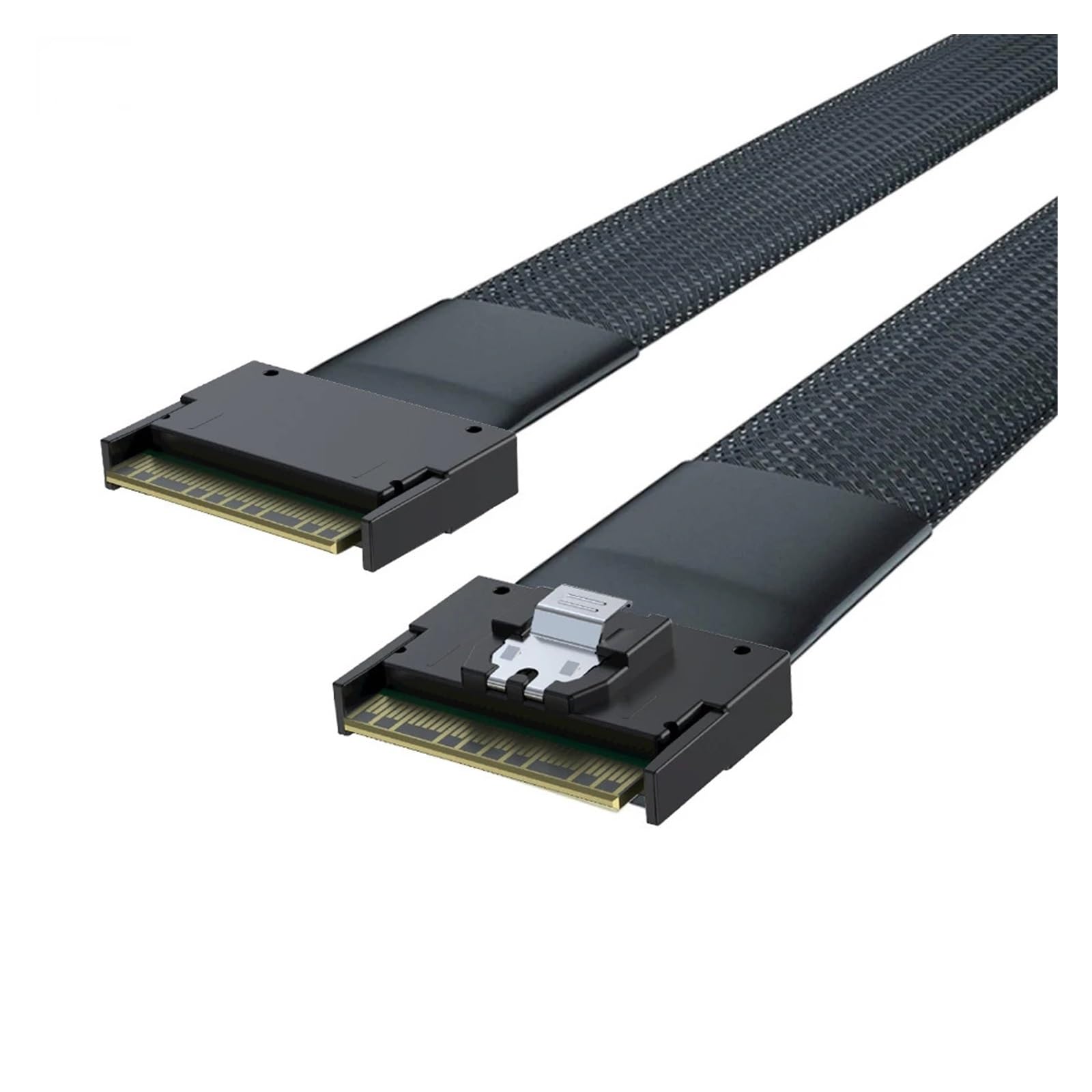 Cavo adattatore a prova di scoop-proof PCI-E Slimline S*A*S 4.0 SFF-8654 8i 74pin Host a SFF-8654 74Pin Slim S*A*S Target Cable (0,8 m)