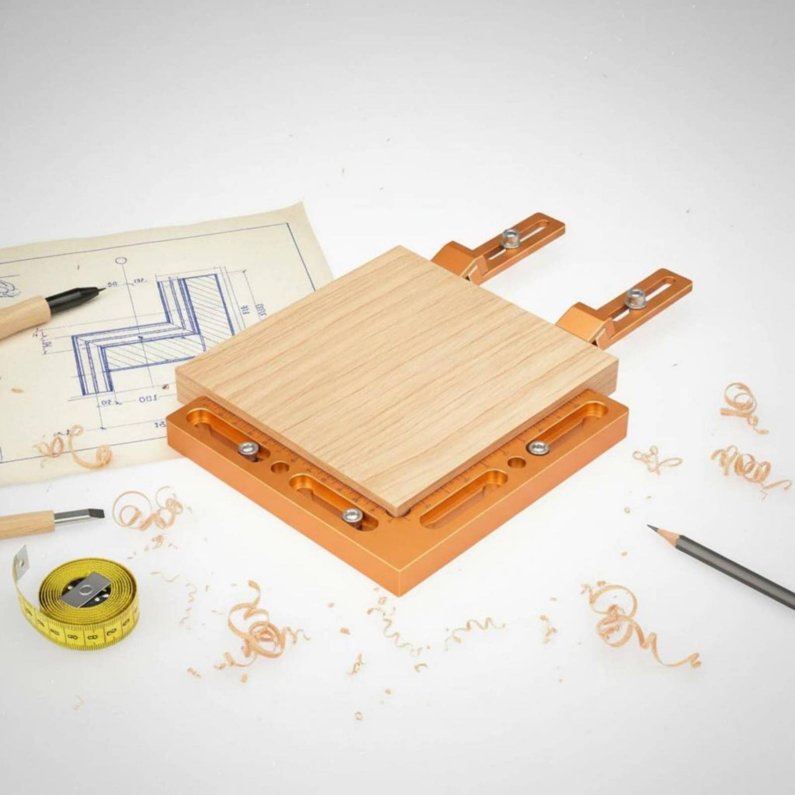 de Carpintería Abrazadera Esquina Plantilla Alineación Panel Guía para de Tablas Aleación de Aluminio Adecuado para