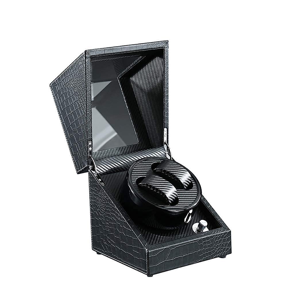 OLSKFUH Watch Winders Automatic Watch Winder Watch Storage Case 2 Wrist Watches 5 Modes Quiet Motor Suitable Double Automatic Watch Winder Box,D-A