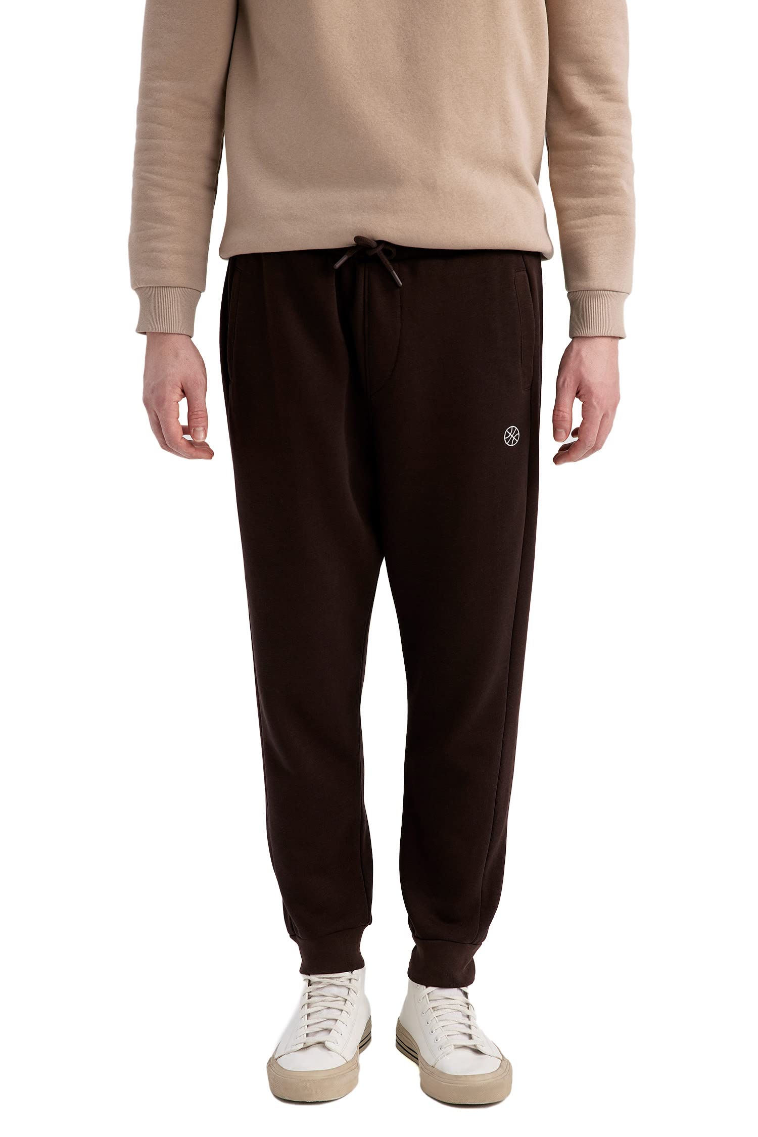 DeFacto Men's Sweatpants, Brown, XXL