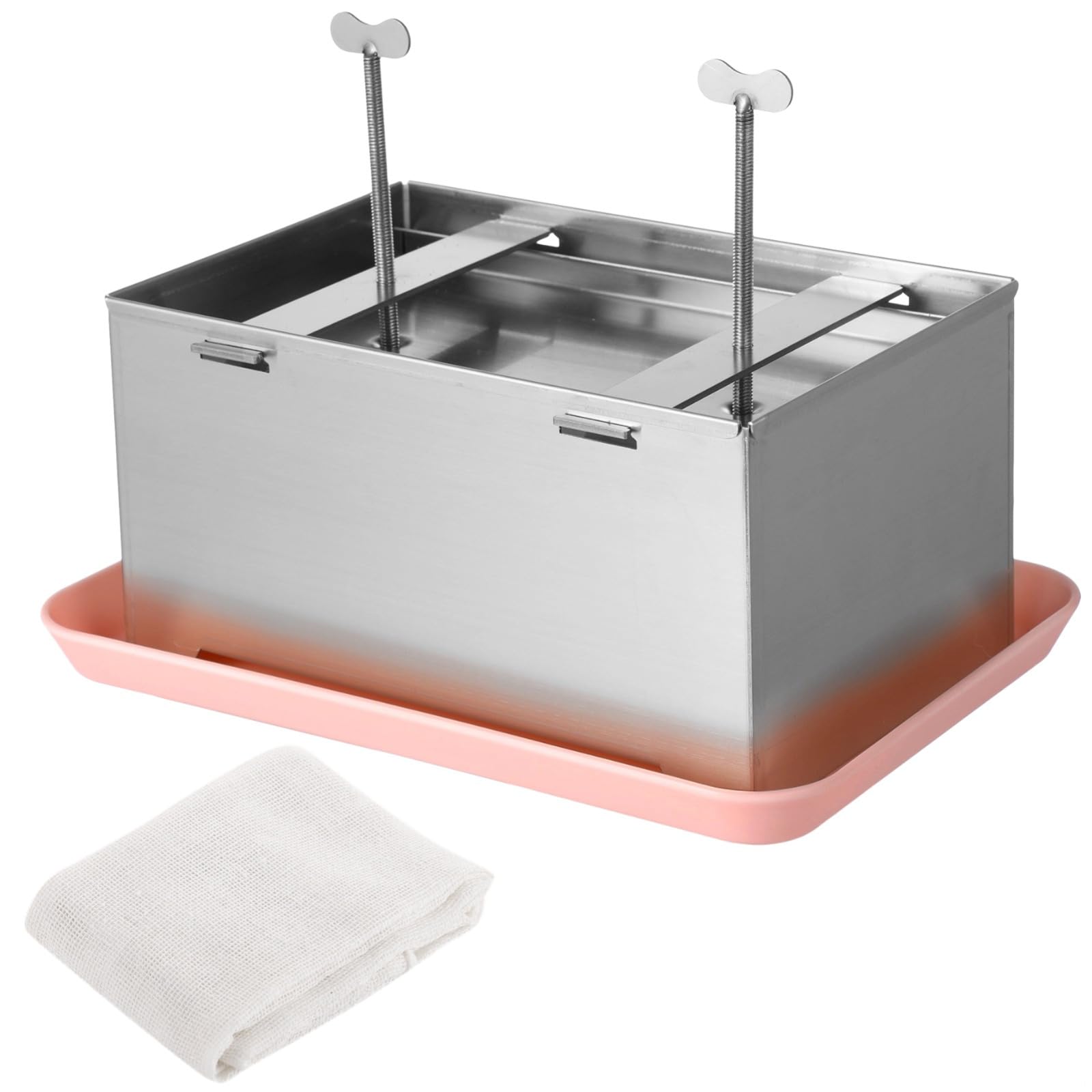 Edelstahl Tofu Presse 304 Tofu Maker mit Gaze & Tropfschale Hausgemachte Tofu Presse Kit