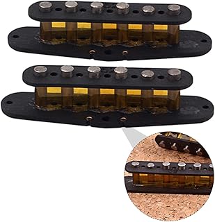 VICASKY 2 Peças Captador De Metal Humbucker Acessórios De Bobina Para Metal Humbucker Capa Single Coil Humbucker Slug Bobbin Ar Acessórios Bobinas Acessórios De Tv Molde De Aço Guitarra