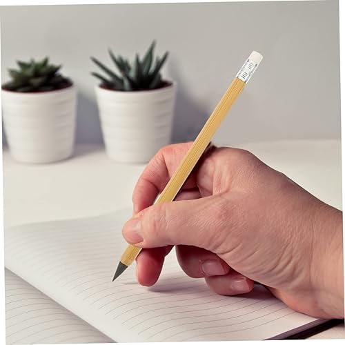 Miniatura 4 de Operitacx Lápices de grafito eternidad, lápices de dibujo, sin tinta, suministros de lápices de madera reutilizables, lápices de boceto, lápices