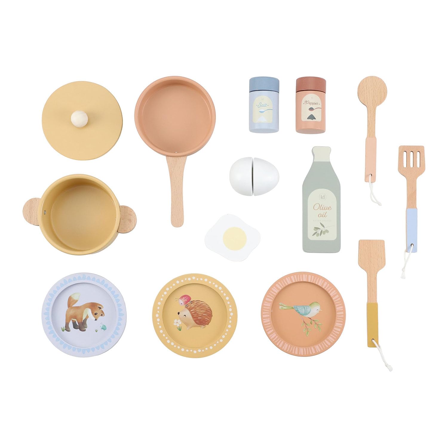 Little Dutch 2500 cocina infantil de madera con accesorios - verde