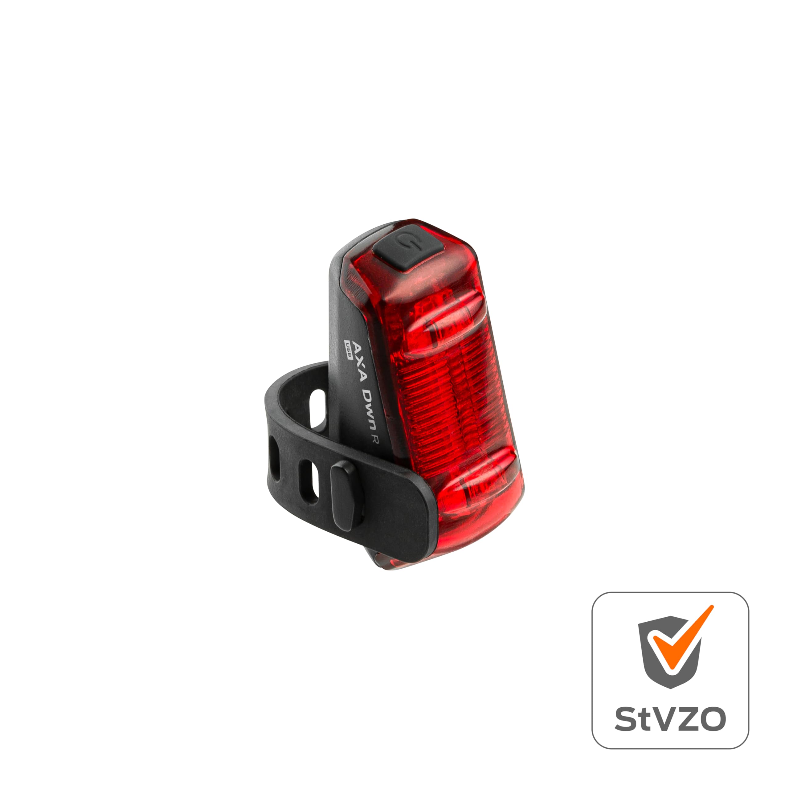 AXA Fahrradlicht Set Dwn 30 Lux – USB Aufladbar – 11 Stunden Leuchtdauer – Batterieanzeige – StVZO Zugelassen