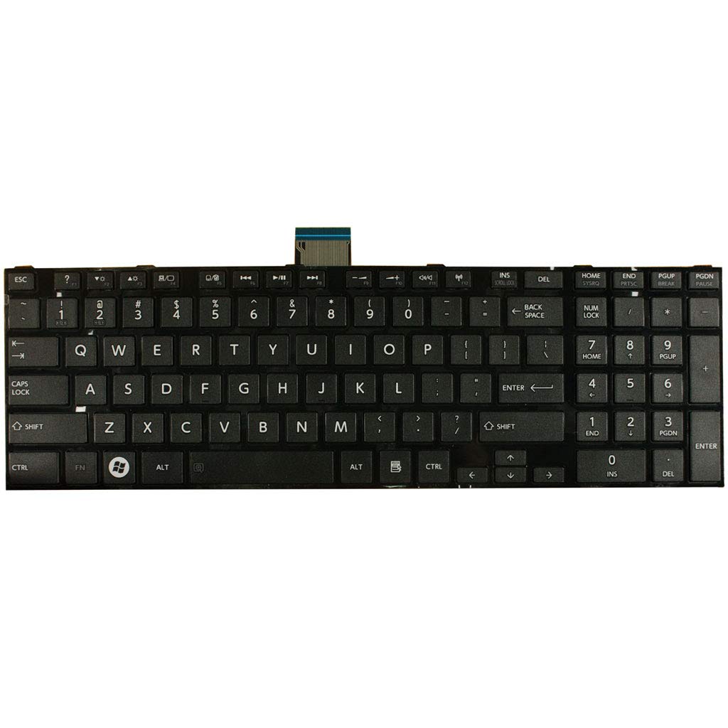 AUTENS Replacement US Keyboard for Toshiba Satellite S850 S850D S855 S855D S870 S870D S875 S875D S950 S950D S955 S955D S970 S970D S975 S975D Series Laptop (Black)