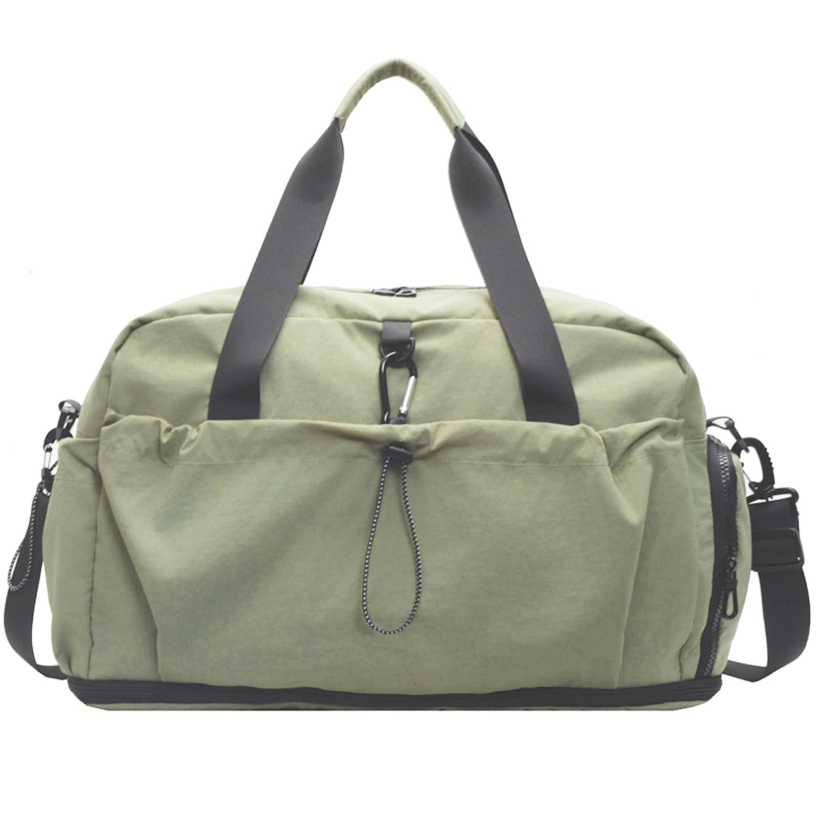 Large Duffle Tote Bag for Travel Expandable 37L Gym Bag Wet Pocket Shoe Compartment for Women and Men