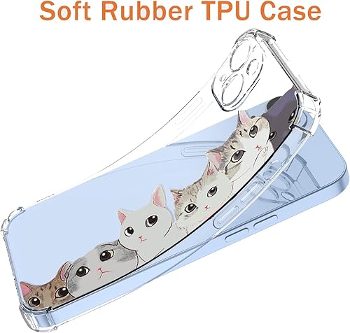 Miniatura 6 de OEURVQO Funda para Galaxy S8 Plus Samsung S8 Plus transparente lindo degradado, colorido, delgado, suave, TPU a prueba de golpes, antiarañazos,