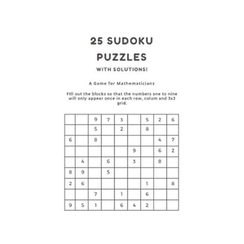 puzzle corner 25 medium difficulty sudoku puzzles includes solutions digital educational resources