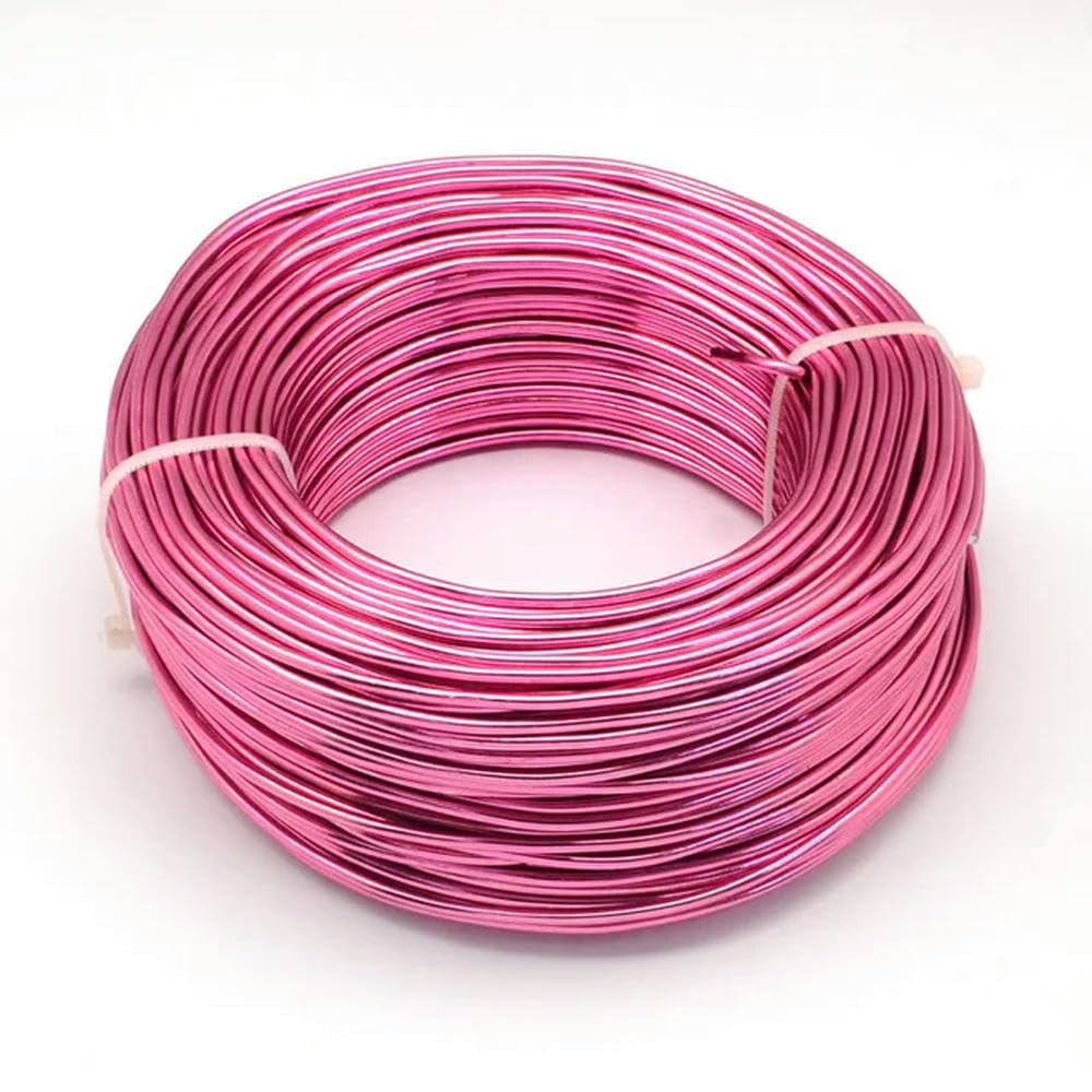 Alambre de Aluminio de 500g, 0,8/1/1,2/1,5/2/3/2,5/3,5/4mm, Suministros de Alambre de Cuentas Flexibles para fabricación de joyería, Collar, Pulseras artesanales
