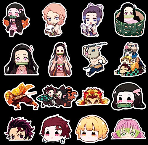 50 Pcs Demon Slayer Stickers Demon Slayer Anime Decals For Water Bottle 