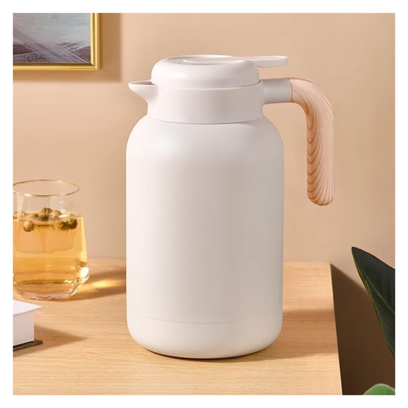 Jarra de café aislada – Olla térmica al vacío de acero inoxidable de 68 onzas para café, agua caliente, té y bebidas calientes