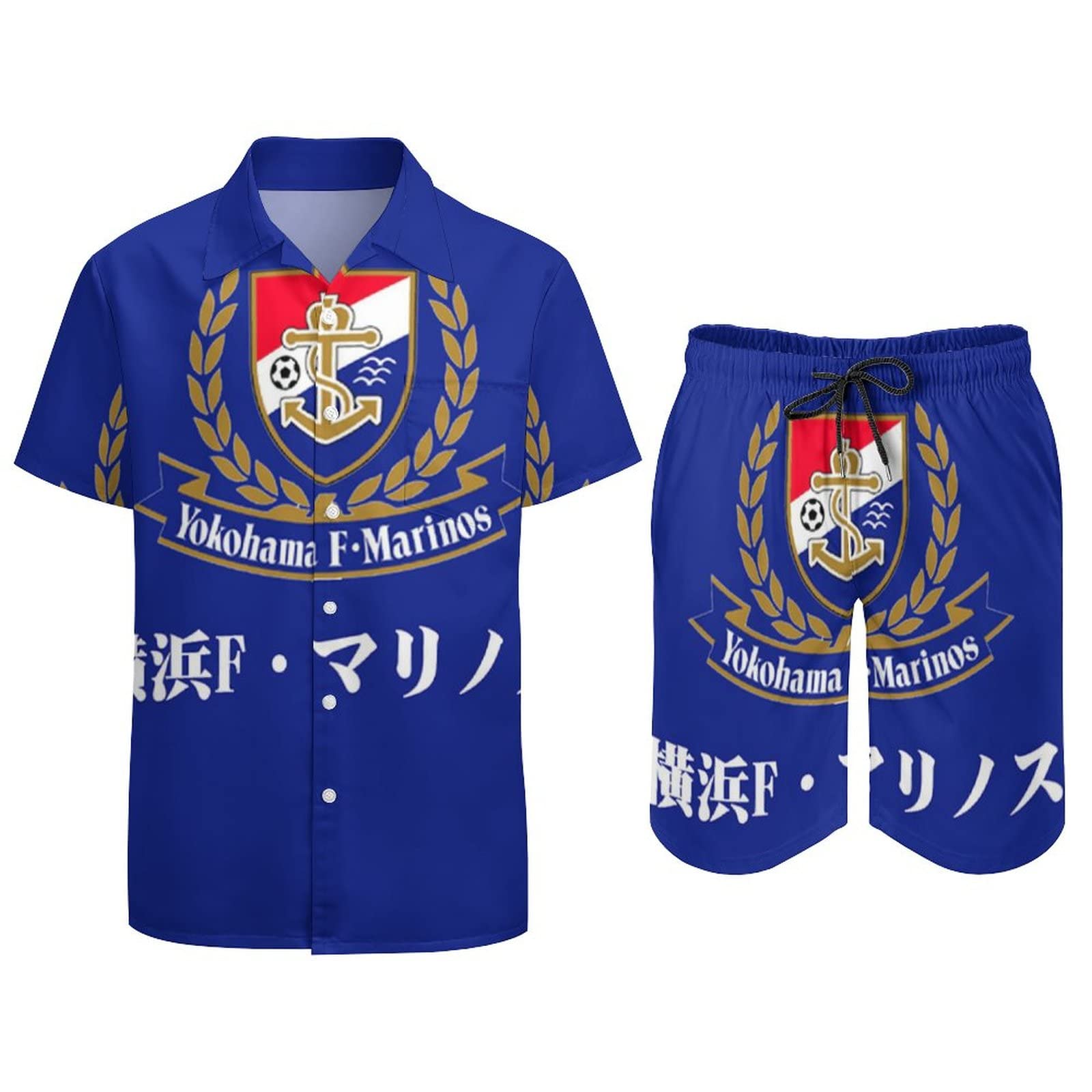 T*e様 横浜Fマリノス　トレーニングウェア　半袖　上下セット　【新品】 Amazon.co.jp: 横浜F-マリノス Tシャツ メンズ 上下セット 半袖