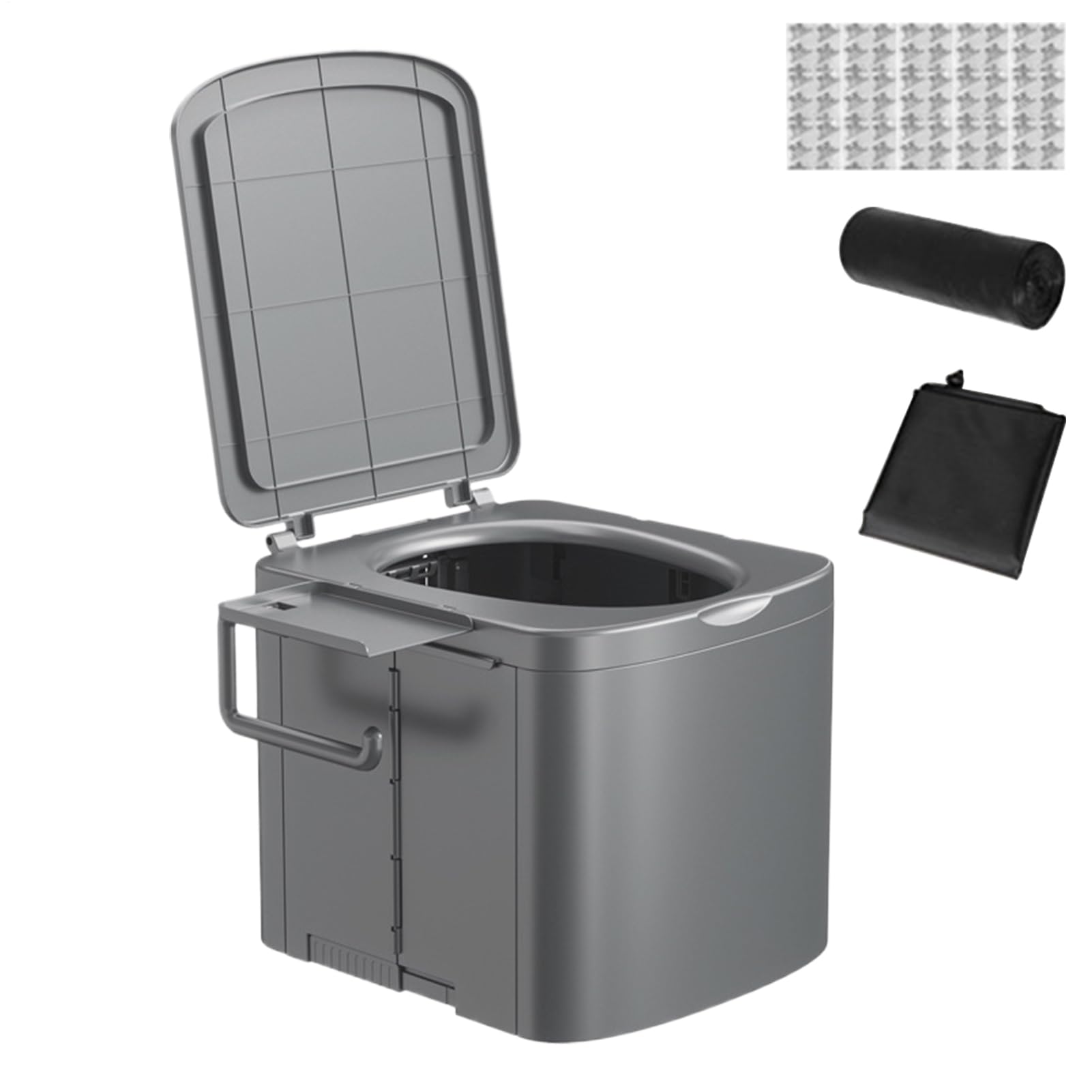 Bagno portatile da campeggio Sedile da Addestramento Pieghevole Robusto con | Toilette Portatile Ergonomica per adulti viaggi outdoor escursioni auto camper barca tenda spiaggia casa