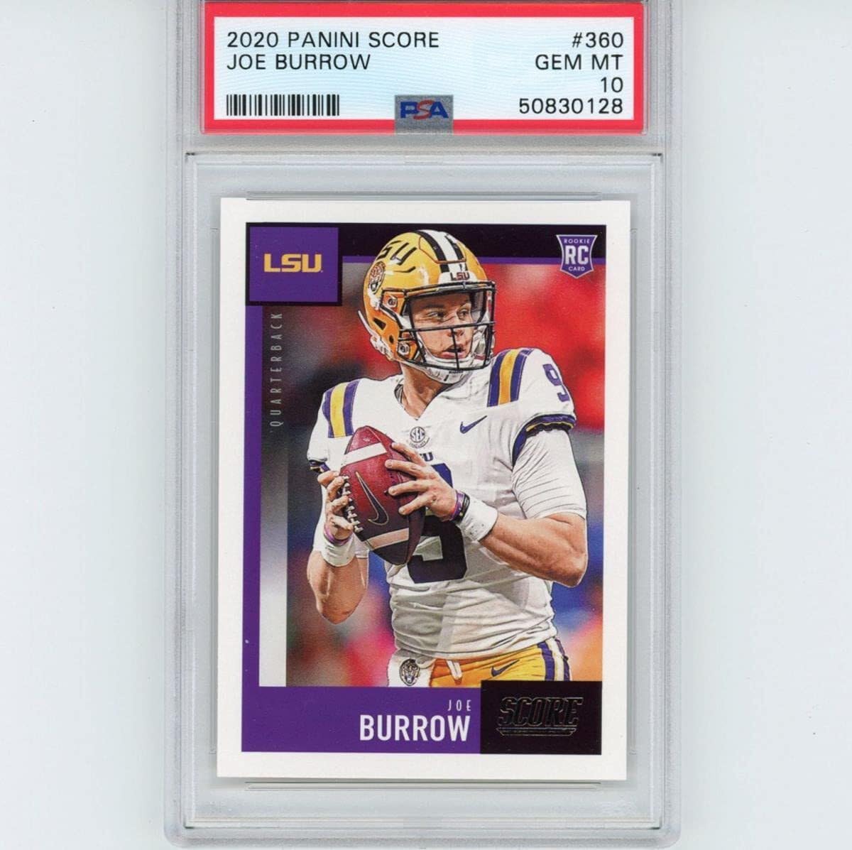 joe burrow graded card Amazon.com: Joe Burrow 2020 Select Football Rookie Card RC #146