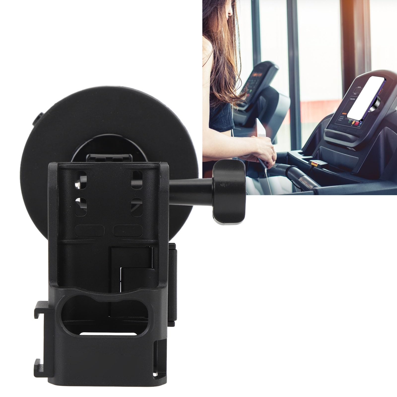 Jiawu Soporte Magnético de Doble Cara para Teléfono con Ventosa de Vacío para Automóvil, Soporte Magnético Fuerte para Teléfono Inteligente y Action CAM 3, para de Consola Central de Aleación de