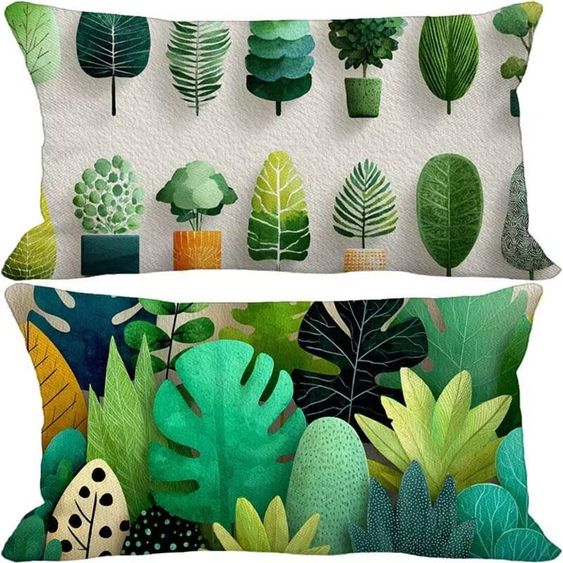 Pillows covers 50x80 vert pour coussin extérieur imperméable