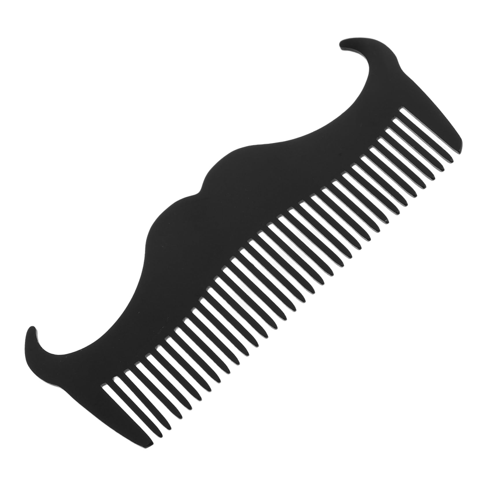 Baluue Beard Shaping Template Comb Beard Brush Stainless Steel Hair Comb for Men