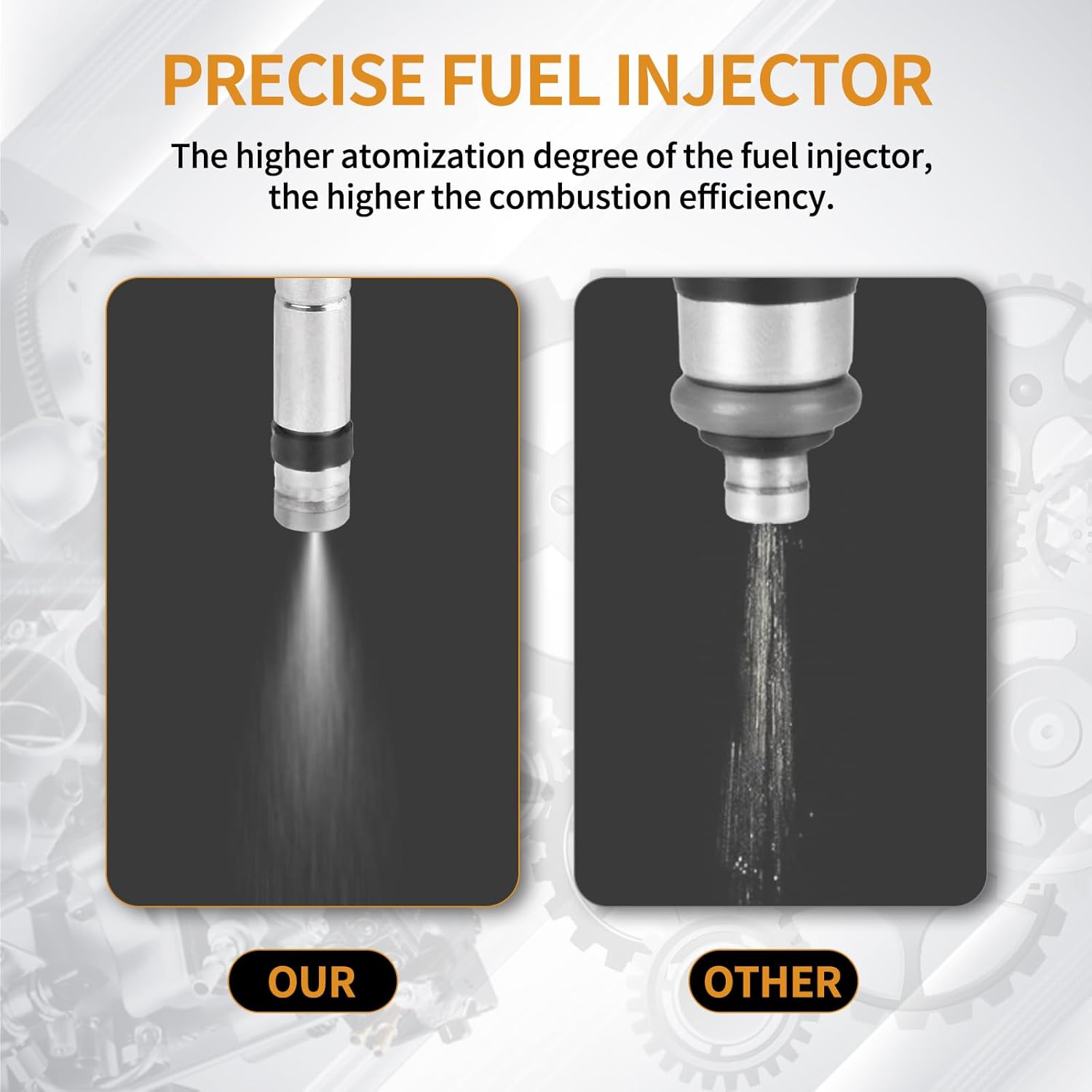 6PCS Fuel Injectors 6 Holes Compatible with Chevy Traverse 2012-2017, for Buick Enclave 12-17, for GMC Acadia 2012 2013 2014 2015 2016, Acadia Limited 2017 V6 3.6L Replace# 12663380 12634491