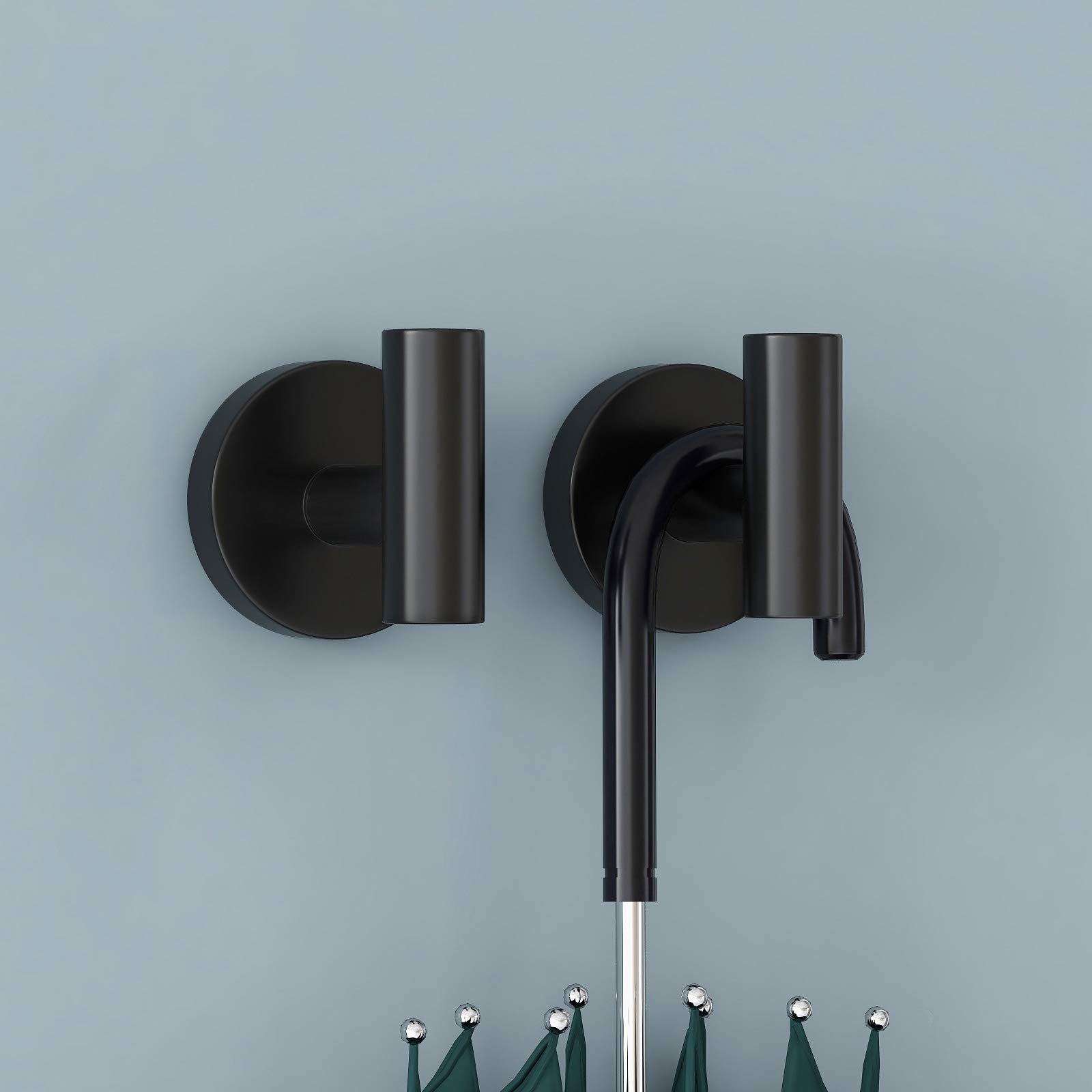 VAEHOLD Wall Towel Hooks Heavy Duty Holder Waterproof Bathroom Towel Hooks for Hanging Coat Clothes Closet Hook Wall — view 5