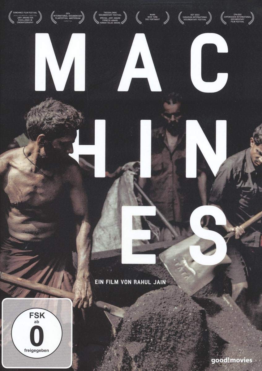 Machines DVD con planos secuencia hipnóticos y sonido envolvente industrial