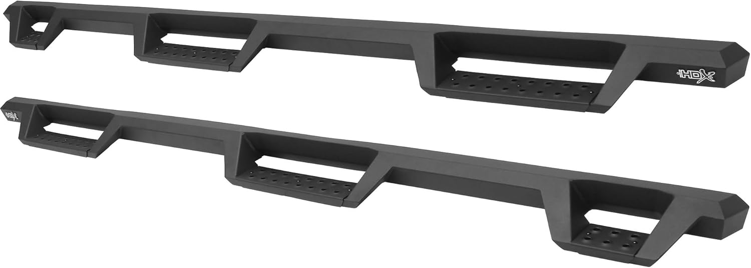 Westin 56-534015 HDX Drop Wheel to Wheel Nerf Bars fits 1999-2016 F250 F350 F450 F550 Crew Cab 6'75" Bed Textured Black Pair