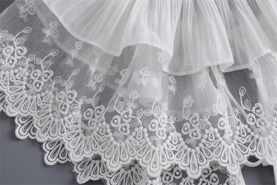 Miniatura 7 de DNLKWGO Blusa de cuello falso de encaje vintage pequeño chal Dickey falso cuello desmontable para mujer