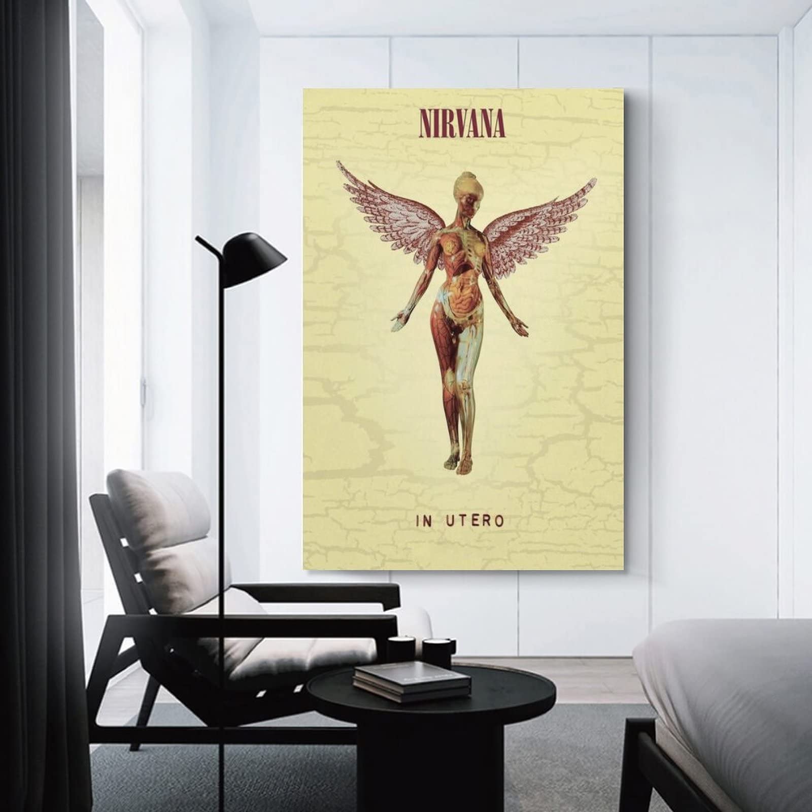 NIRVANA IN UTERO – Poster vintage sur toile unique pour décoration