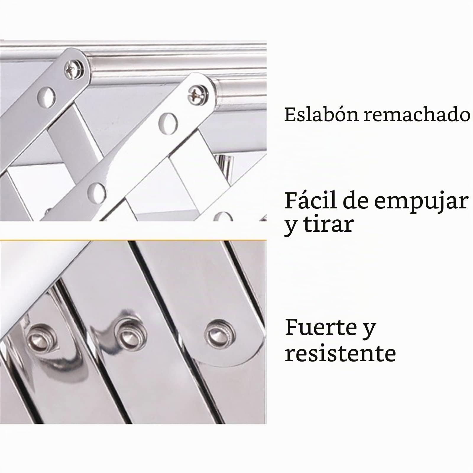 Tendedero De Ropa Retráctil Plegable Tendedero Secador Montado En La Pared Toallero De Baño Ganchos Línea De Paño Lavado Tendedero Extensible Acero Inoxidable (Size : 80cm)