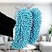 FEATHERHEAD Bontip 4 Pairs (8 Pieces) Unisex Washable Dust Mop Slippers Shoes Microfiber Cleaning House Mop Slippers Multifultional Floor Cleaning Shoes Cover for House Kitchen Office (Free Size)