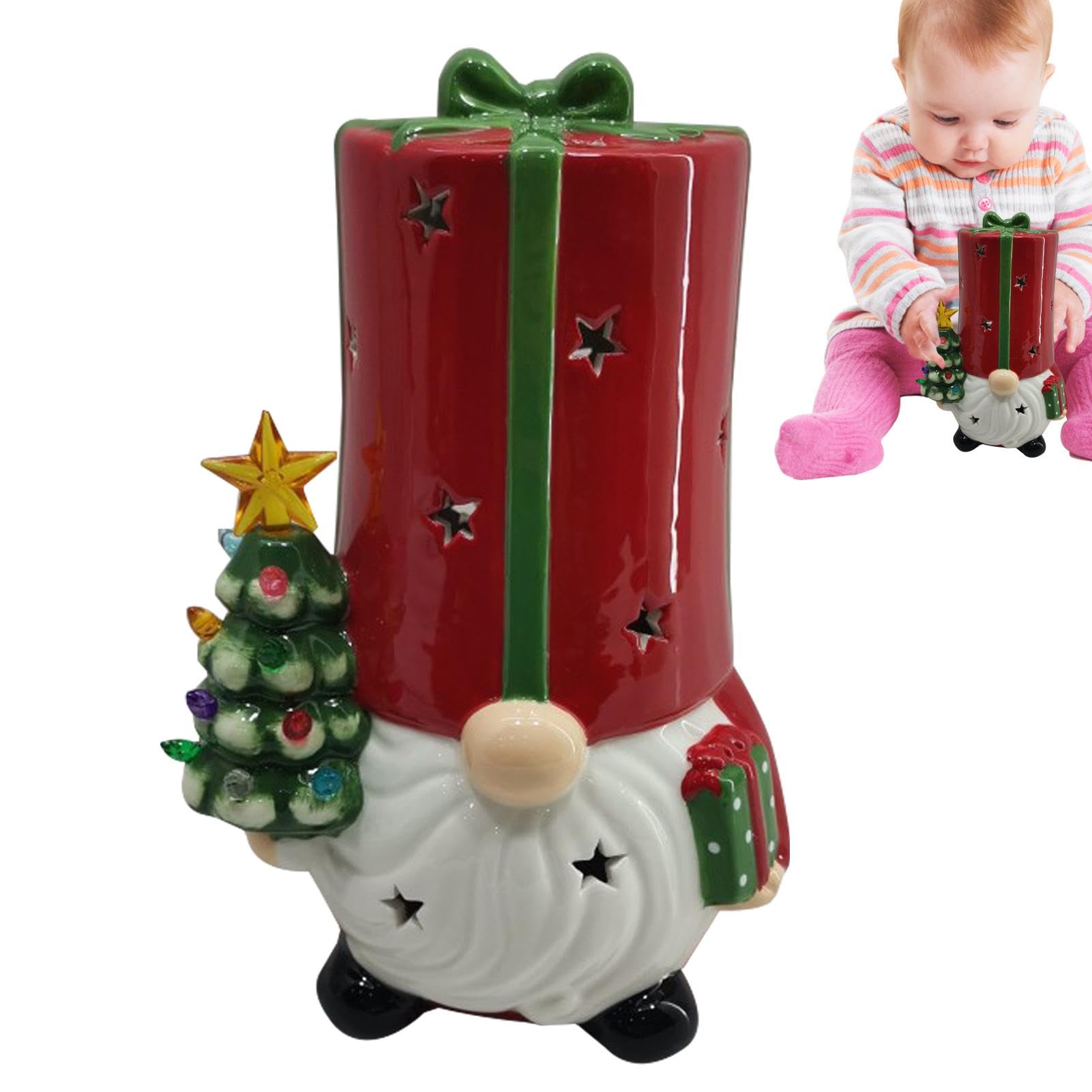 Weihnachtswichtel, Keramik, Weihnachtsdekoration, Zwergdekoration