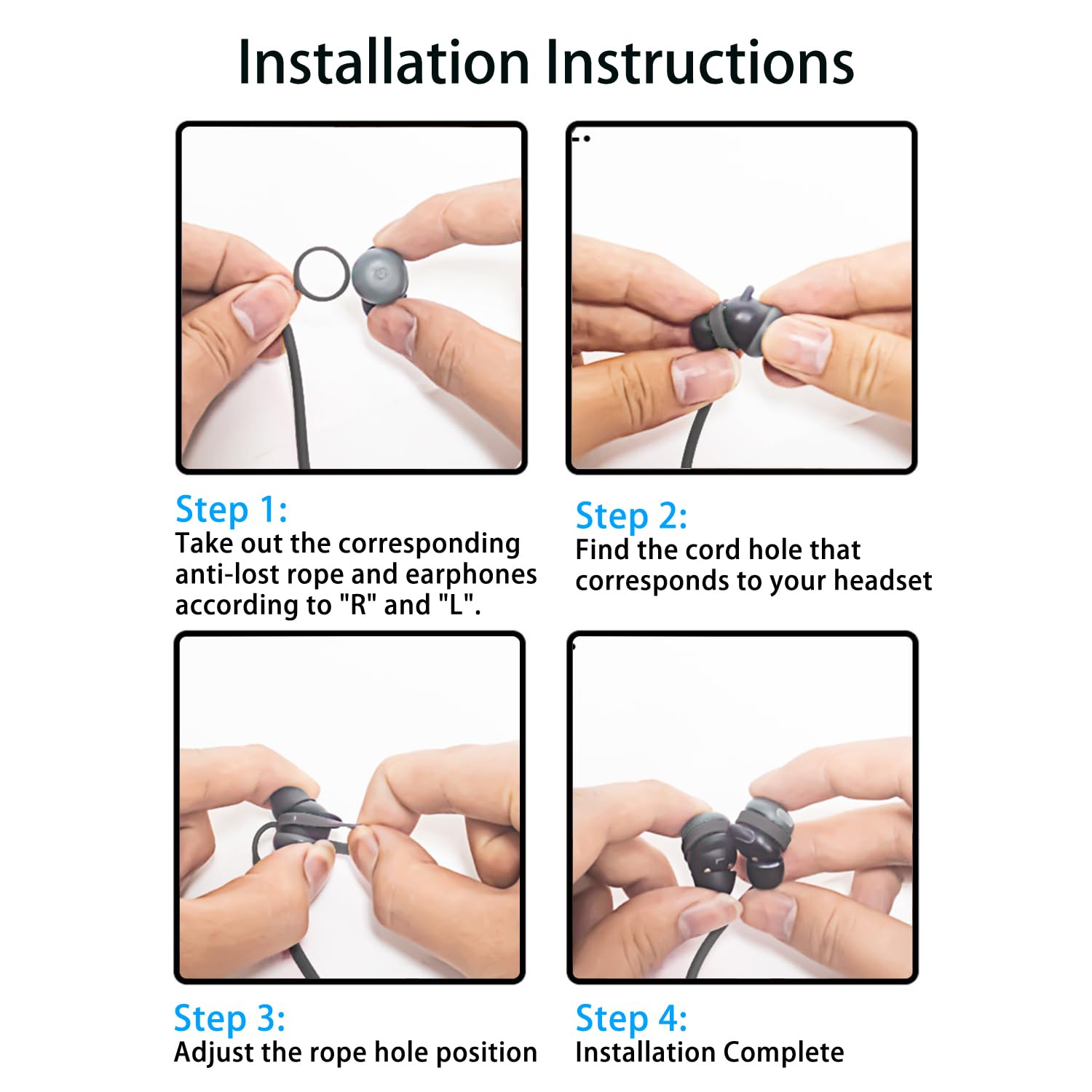 Anti-Lost Strap for Google Pixel Buds Pro 2,NOUKAJU Sports Soft Silicone Lanyard Accessories,Headphones Anti-Lost Lanyard,Sports Lanyard for Google Pixel Buds Pro 2(Black) 4