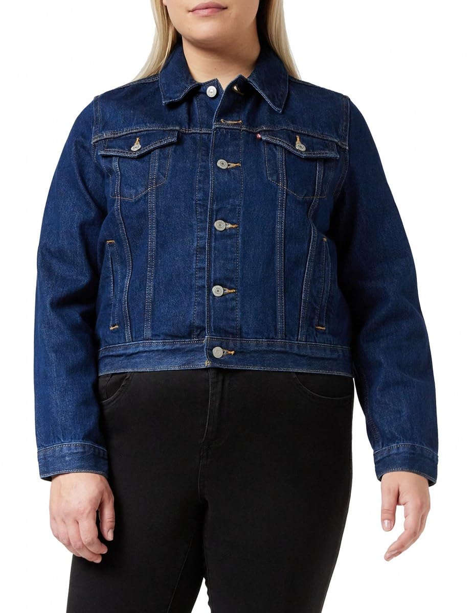 Levi's Women's Original Trucker Denim jacket, Authentic Blue, XXS