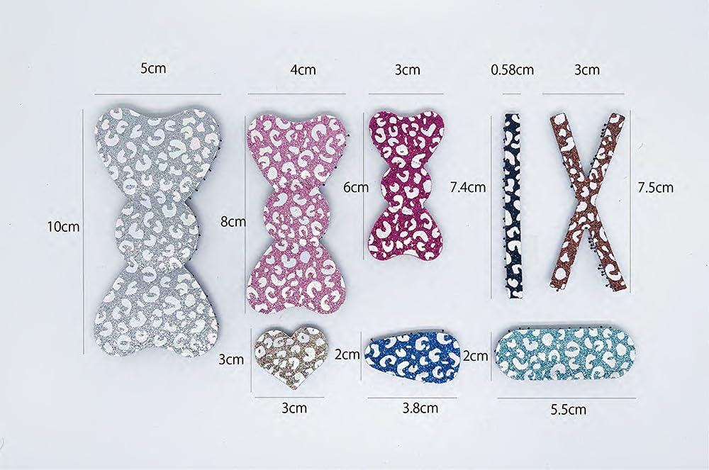KAMIPITA Glitter Cross(X),Glittery material sparkling cutely) Non-marking Hair Clip, Hairpins - Image 3