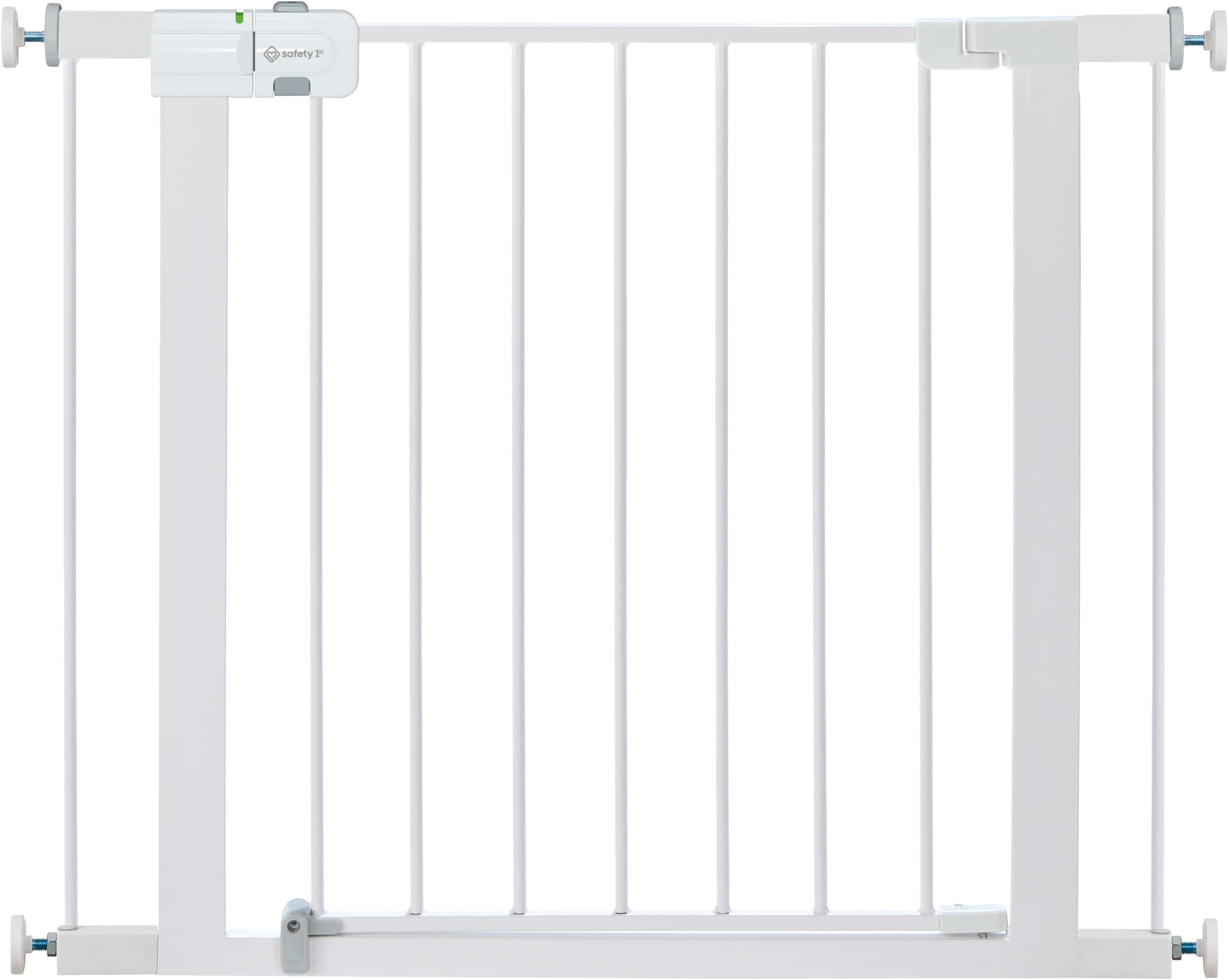Safety 1st Easy Install Walk Thru Baby Gate for Doorway With Door, Dog Gates, Fits 29"-38", Easy Install 28" Tall, White