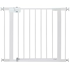 Safety 1st Easy Install Walk Thru Baby Gate for Doorways, Gate With Door, Dog Gates, Fits 29"-38", Easy Install 28" Tall, White