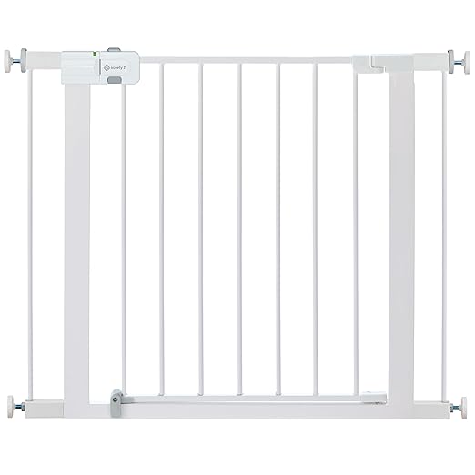 Safety 1st Easy Install Walk Thru Baby Gate for Doorways, Gate With Door, Dog Gates, Fits 29"-38", Easy Install 28" Tall, White