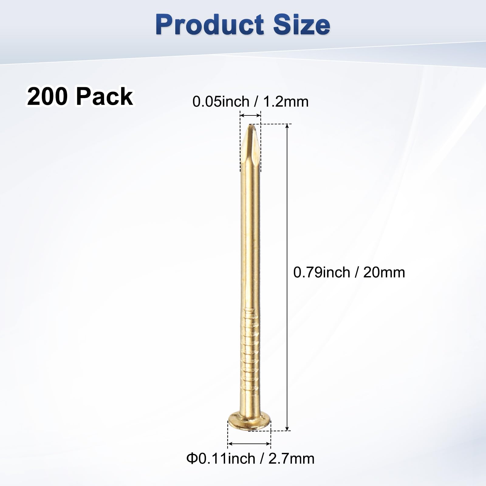 M METERXITY 200-Pack Small Tiny Nails - Image 3