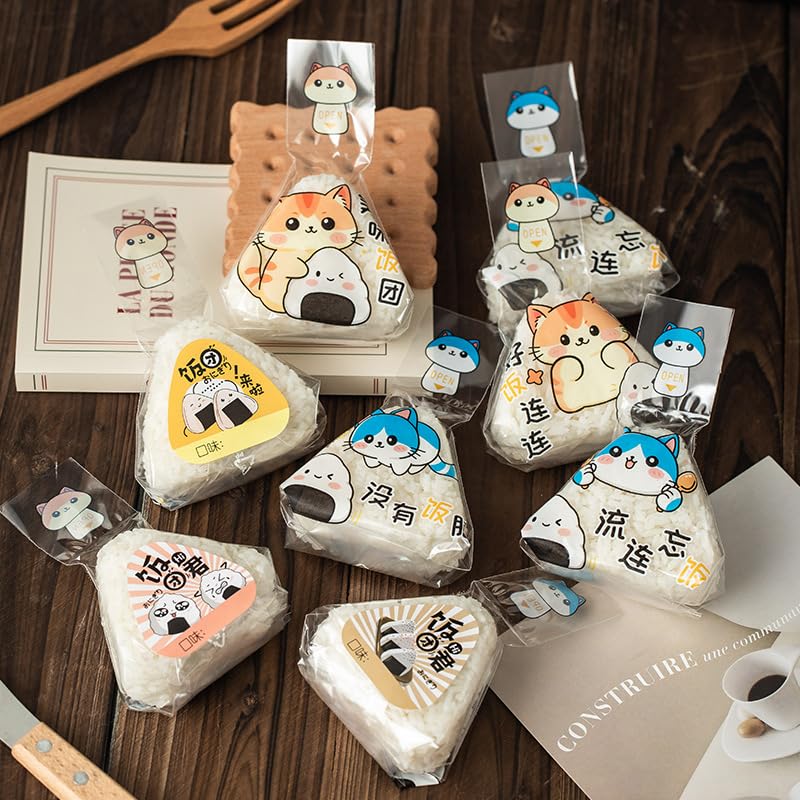 おにぎりフィルム　200枚　10個セット Amazon｜おにぎりフィルム 三角おにぎり包装 200個入り 16×14cm OPP