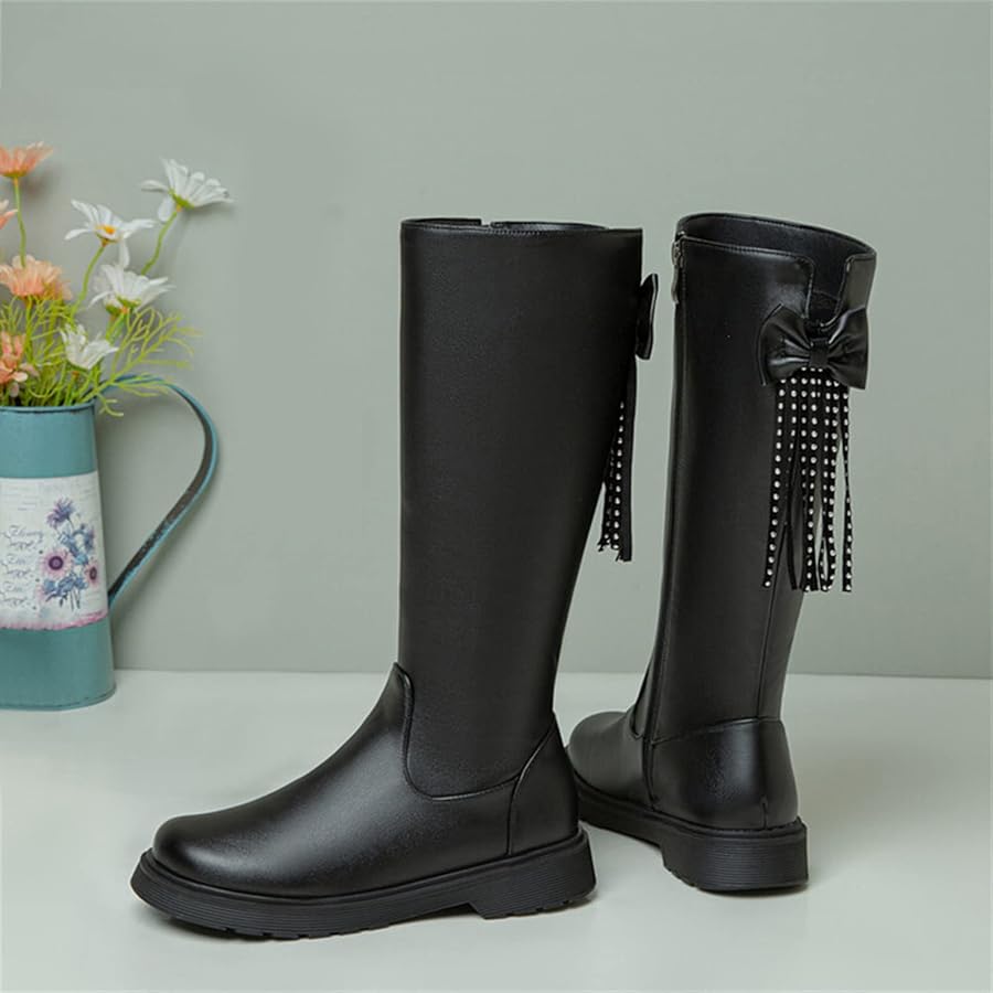 ロングブーツ Landers Rounding Two-belt Long Boots (5 cm, 2 COLOR) Landers Rounding Two-belt Long Boots (5 cm， 2 COLOR)