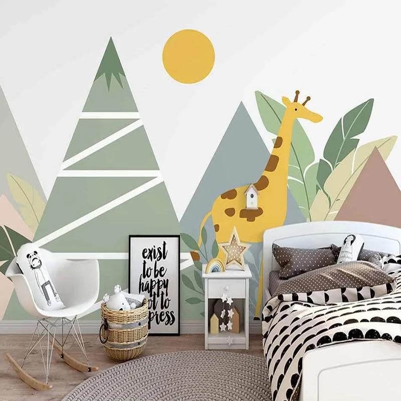 Papier peint 3d de dessins animés intissé pour masquer les défauts