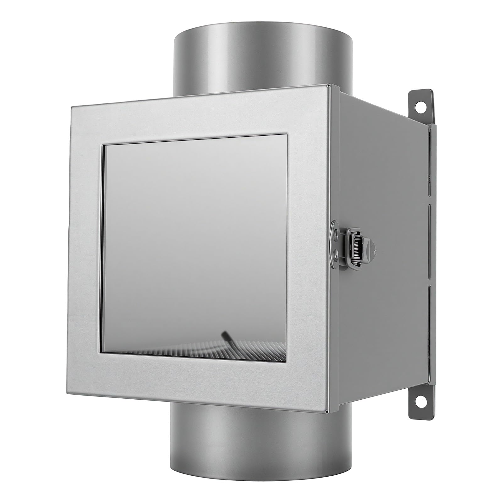 AMONIDA Trocknerkanal-Fusselfalle für den Innenbereich, Entlüftungsset aus Aluminiumlegierung für den Heimgebrauch, Effektive Filterung und Langlebiges Design, 1 Einheit