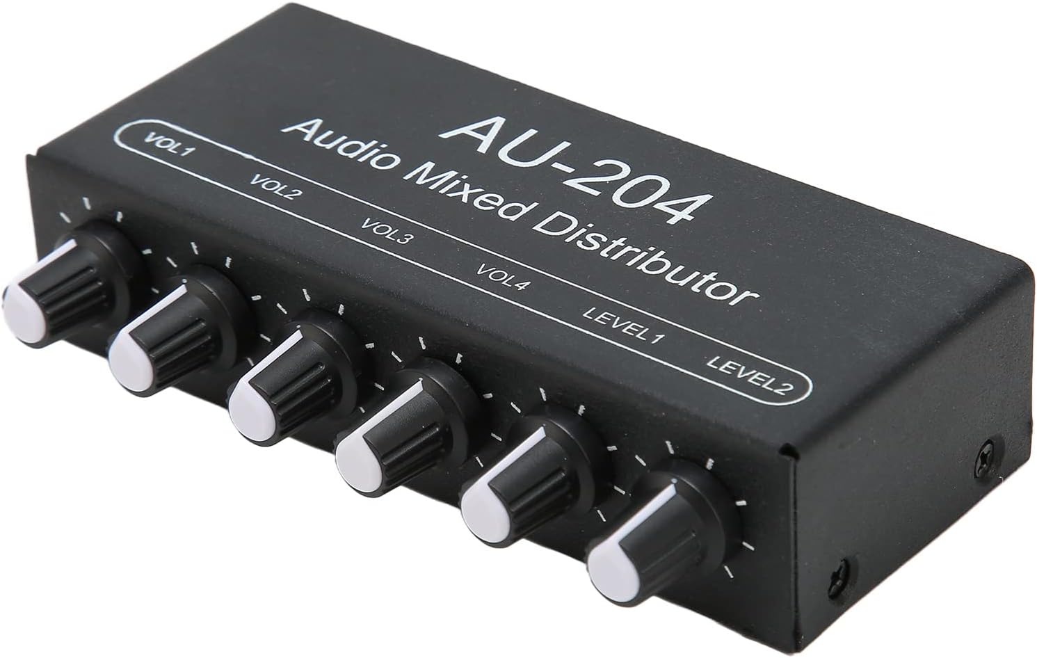 Stereo Headphone Amplifier Mixer, Output Level Control 2 in 4 Out