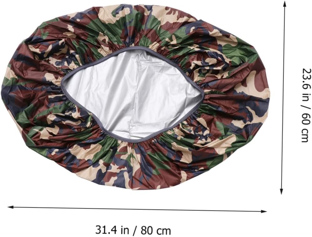 Backpack Rain Cover Capacity Jungle Style Nylon Mud Guard Dustproof Portable Outdoor Travel Hiking Camping Shoulder Bag Protector with Elastic Seal