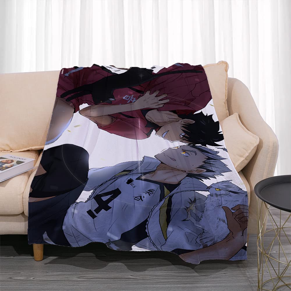 DAYINGTAO Haikyuu!! Anime Blanket Two People Looking at Each Other 3D Heat  Transfer Pattern Soft and Comfortable, Easy to Carry Bedding  Air-Conditioning Blanket, Office Lunch Break Blanket : Amazon.ca: Home