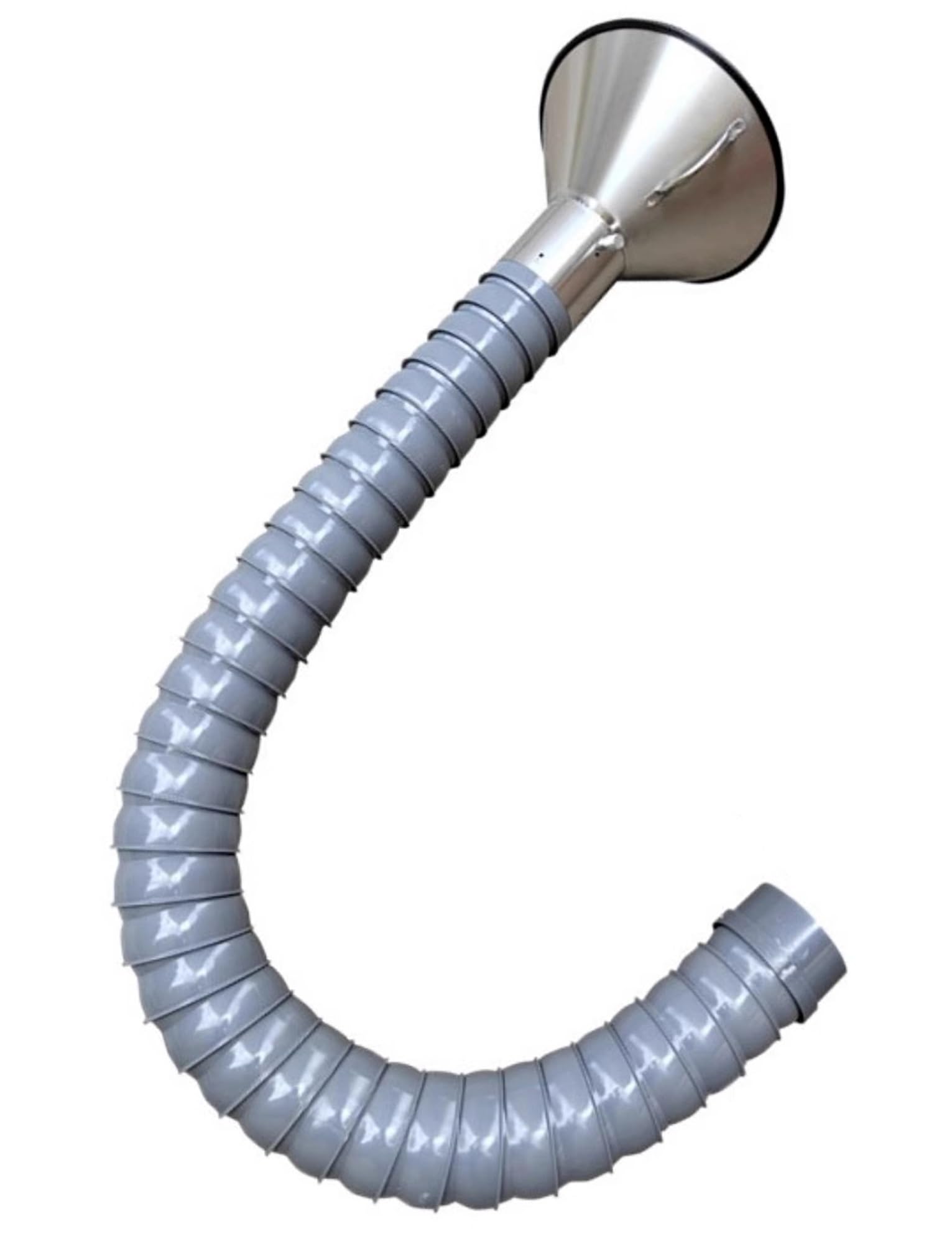 LVSEWOA Flexible Fume Extractor Arm with Hood, 360° Articulated Duct for Welding Smoke, Soldering Fumes, Dust Collection in Workshop & Laboratory(Dia:110mm,250cm/8.2ft)